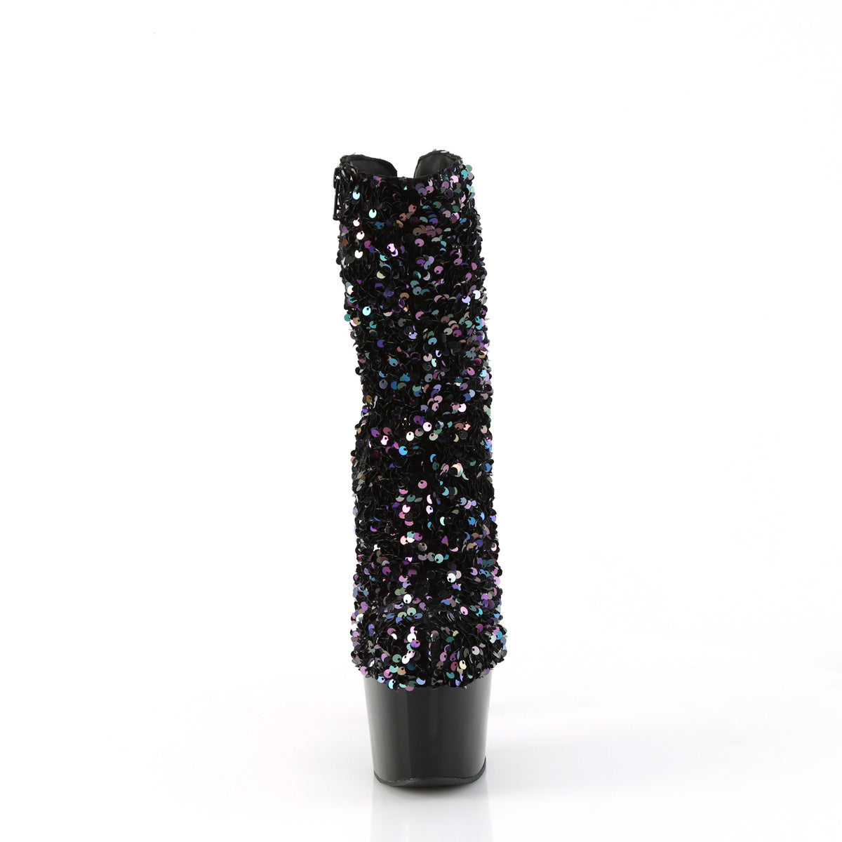 Pleaser   ADORE-1042SQ Blk Multi Sequins/Blk