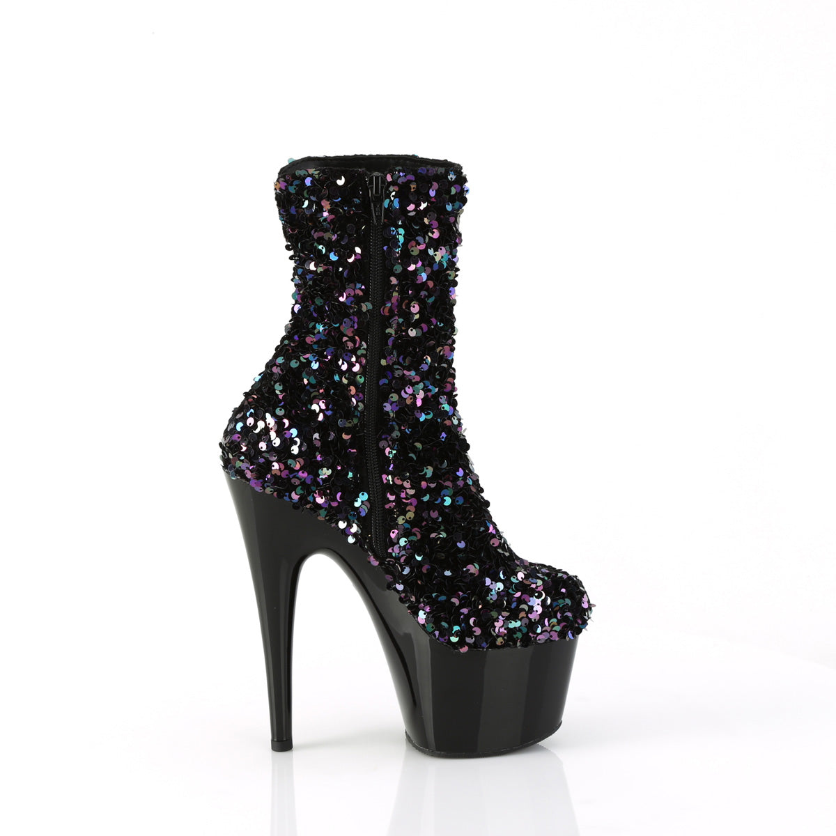 Pleaser   ADORE-1042SQ Blk Multi Sequins/Blk