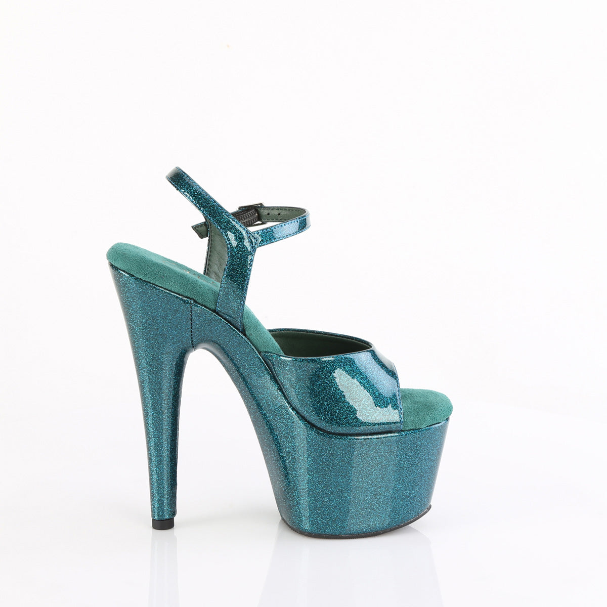 Pleaser   ADORE-709GP Teal Glitter Pat/M