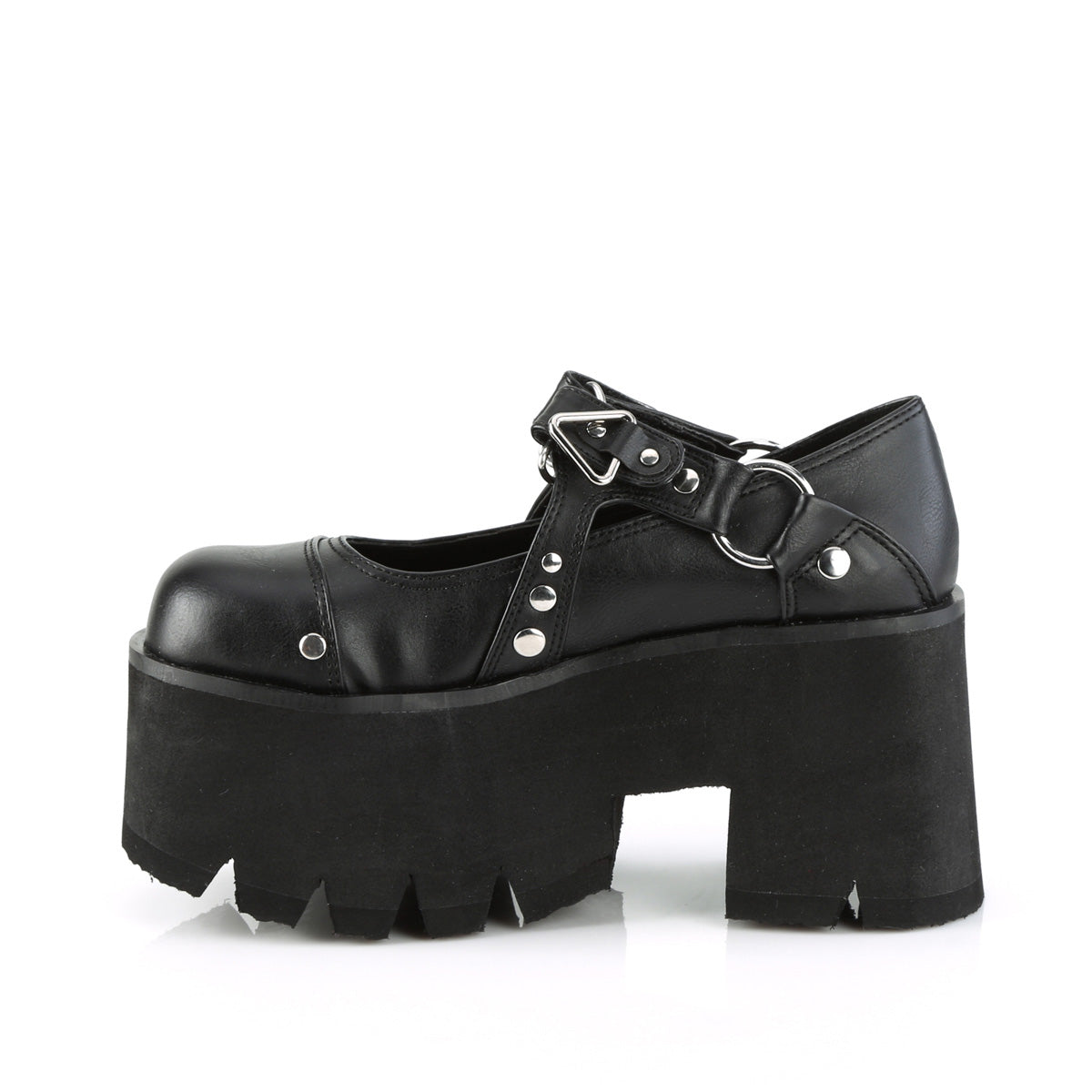 DemoniaCult  Pumps ASHES-33 Blk Vegan Leather