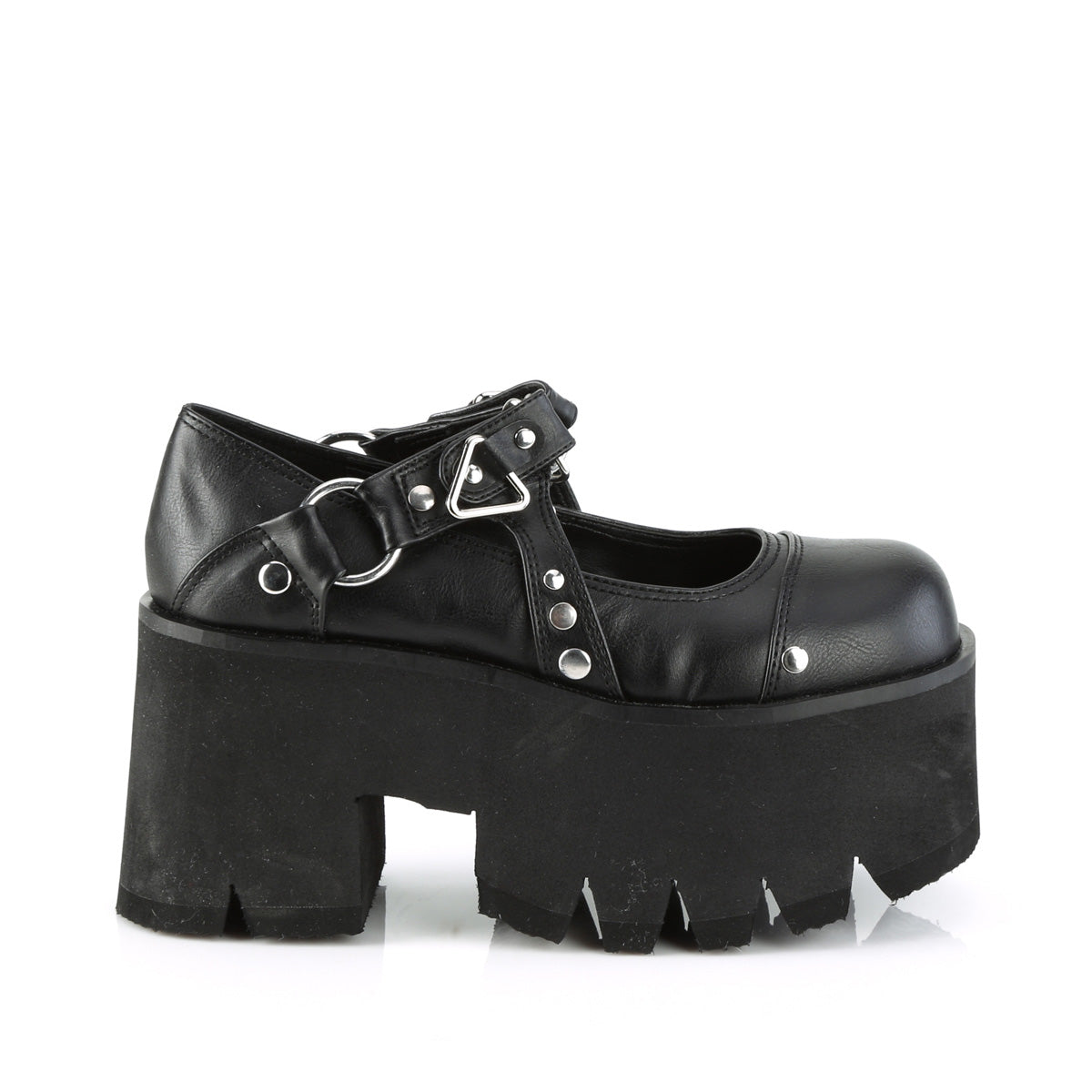 DemoniaCult  Pumps ASHES-33 Blk Vegan Leather