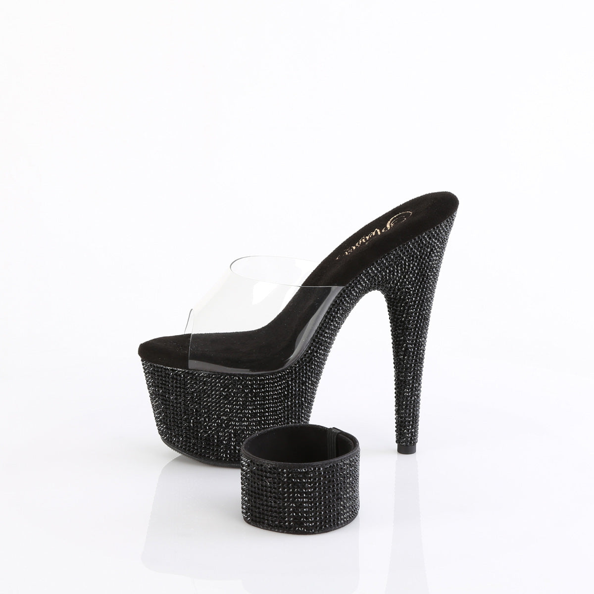 Pleaser   BEJEWELED-712RS Clr/Blk RS