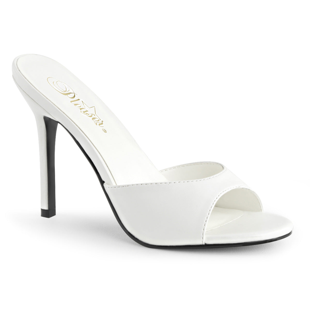 Pleaser Womens Pumps CLASSIQUE-01 Wht Kid Pu