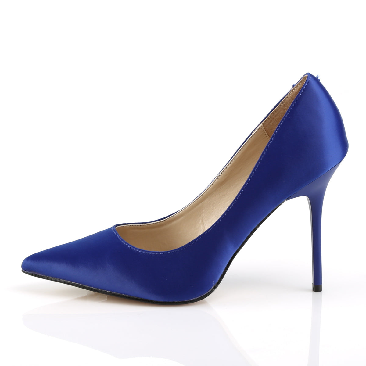 Pleaser Womens Pumps CLASSIQUE-20 Royal Blue Satin