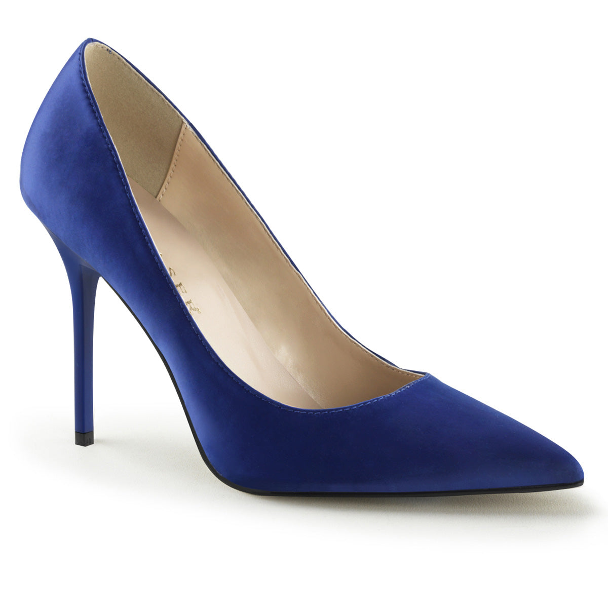 Pleaser Womens Pumps CLASSIQUE-20 Royal Blue Satin