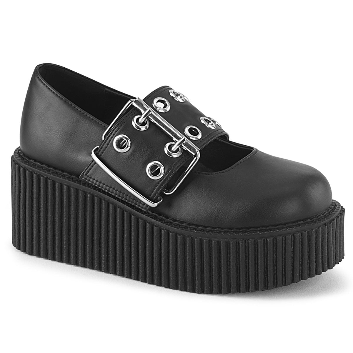 DemoniaCult  Low Shoe CREEPER-230 Blk Vegan Leather