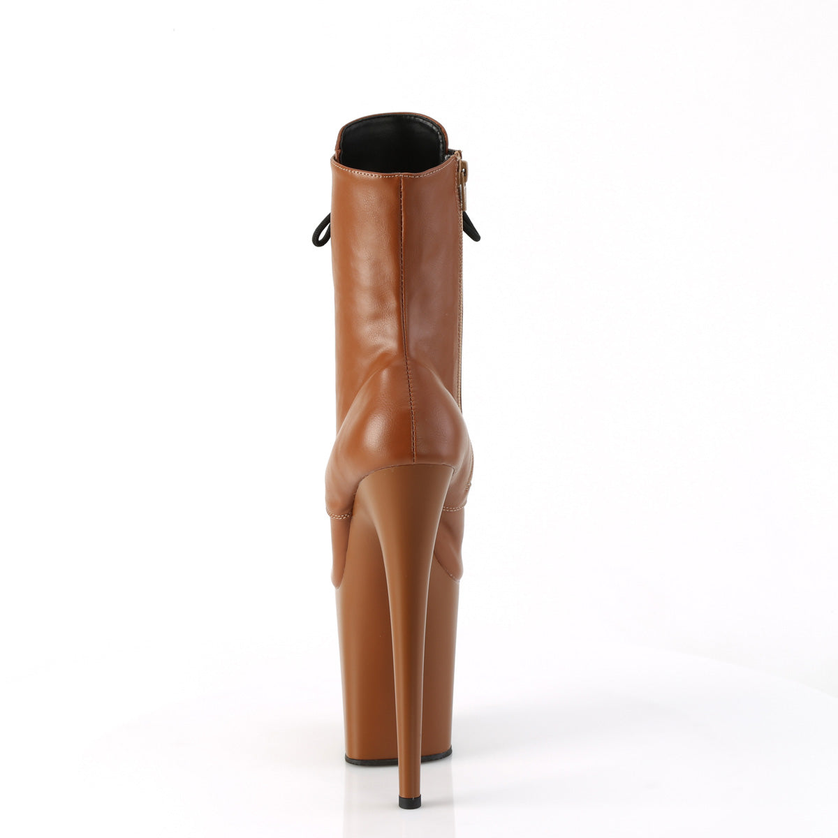 Pleaser   FLAMINGO-1020 Caramel Faux Leather/Caramel Matte