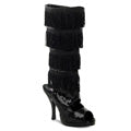 Funtasma Womens Ankle Boots FLAPPER-168 Blk Sequins