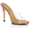 Fabulicious Womens Sandals GALA-01 Clr-Rose Gold/Rose Gold Chrome