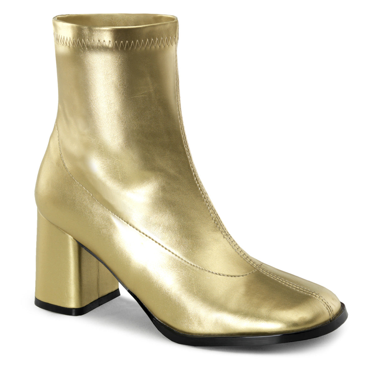 Funtasma Womens Ankle Boots GOGO-150 Gold Str Pu