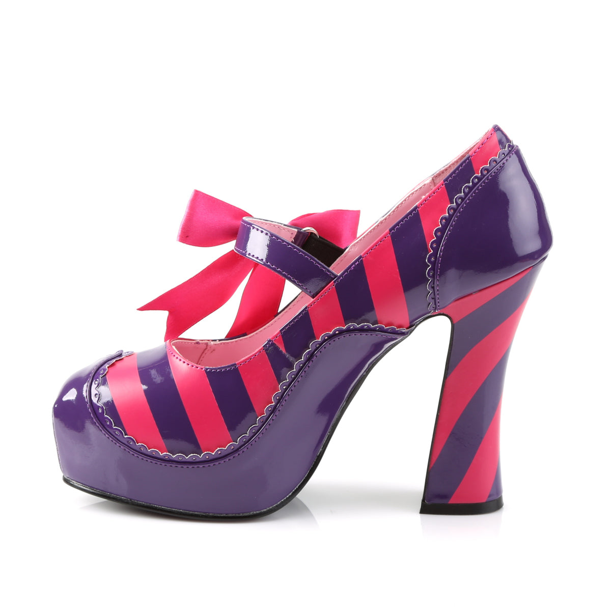 Funtasma Womens Pumps KITTY-32 Purple-H. Pink Pat