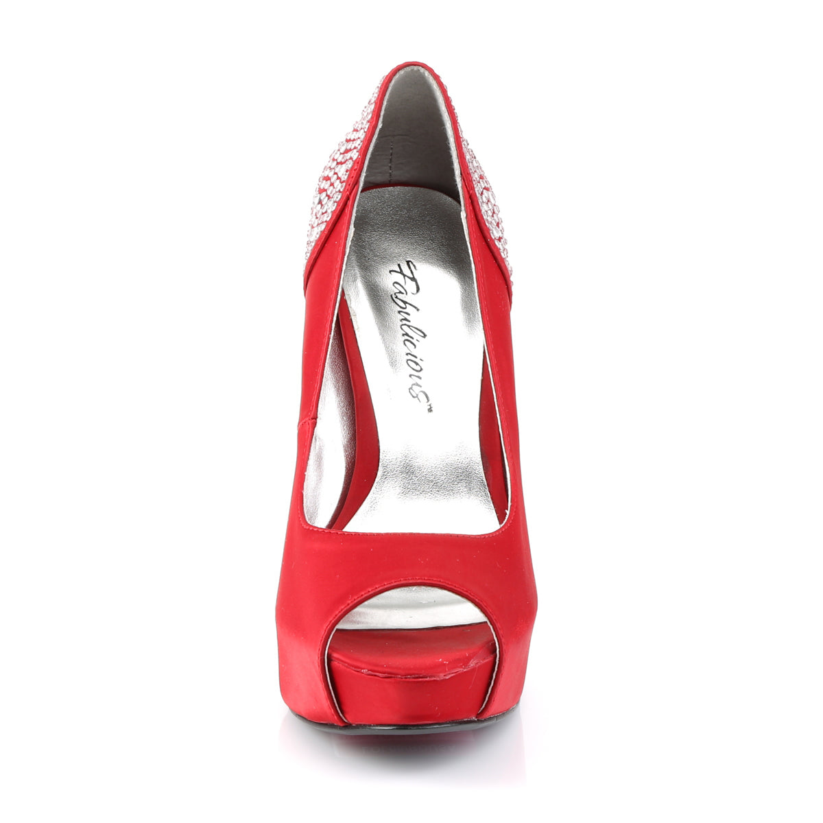 Fabulicious Womens Pumps LOLITA-08 Rouge Silk Satin