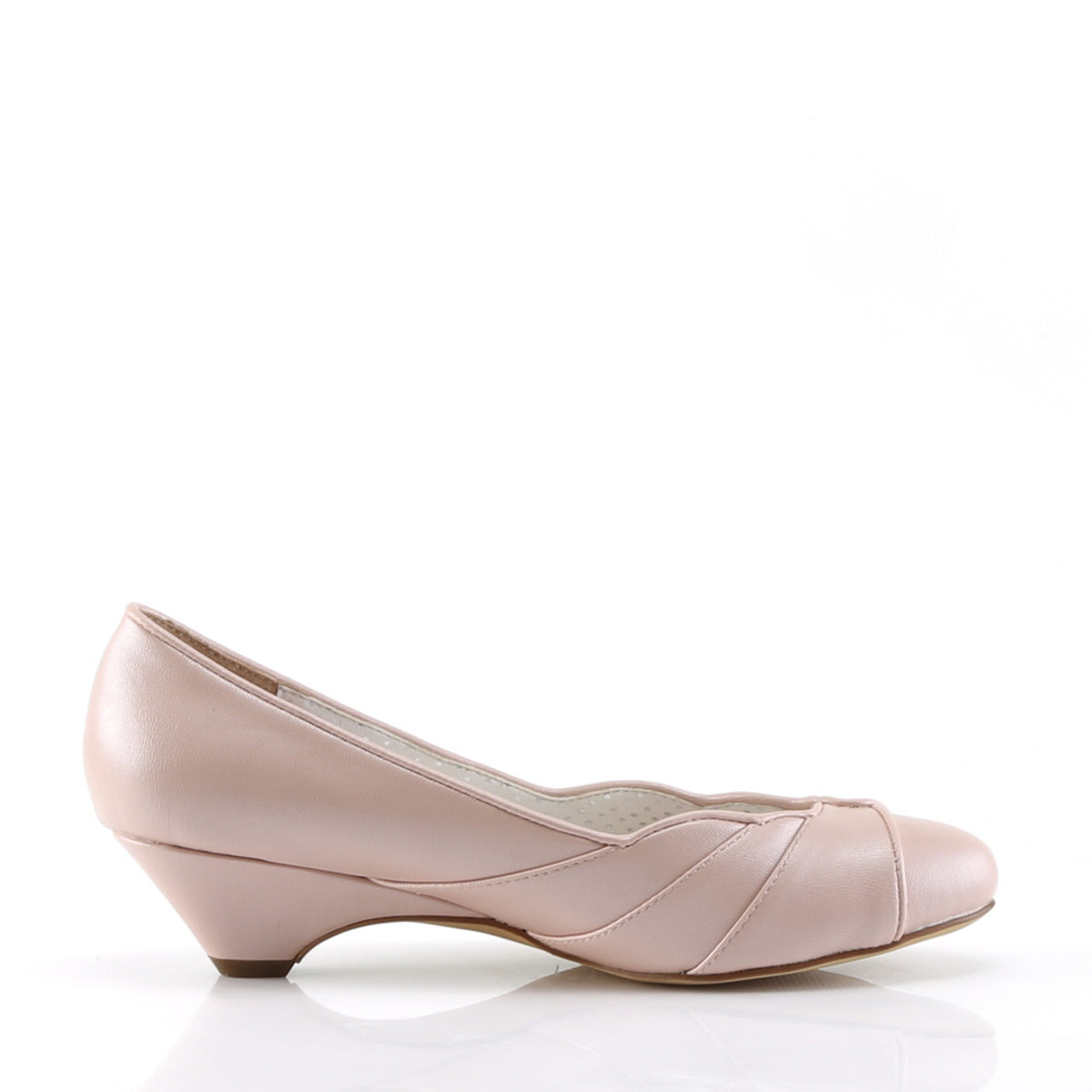 Pin Up Couture Womens Pumps LULU-05 B. Pink Faux Leather