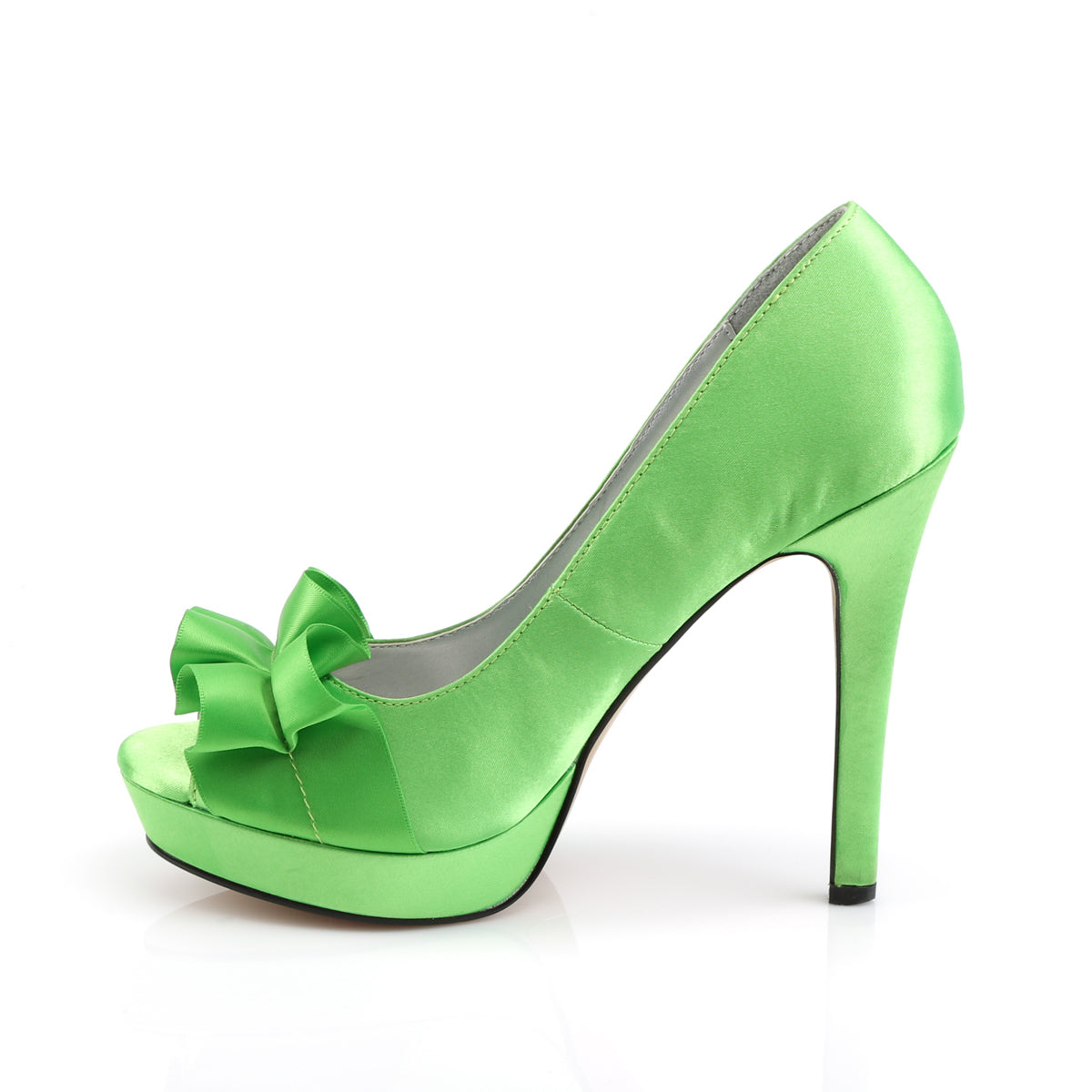 Fabulicious Womens Pumps LUMINA-42 Apple Green Satin