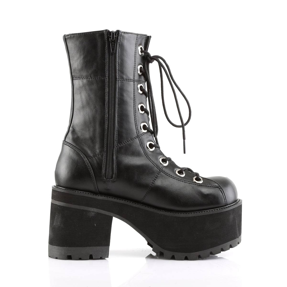 DemoniaCult Womens Boots RANGER-301 Blk Vegan Leather