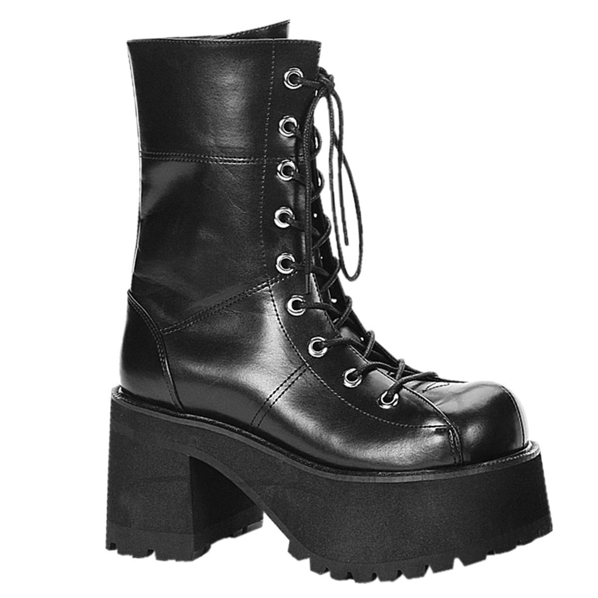 DemoniaCult Womens Boots RANGER-301 Blk Vegan Leather