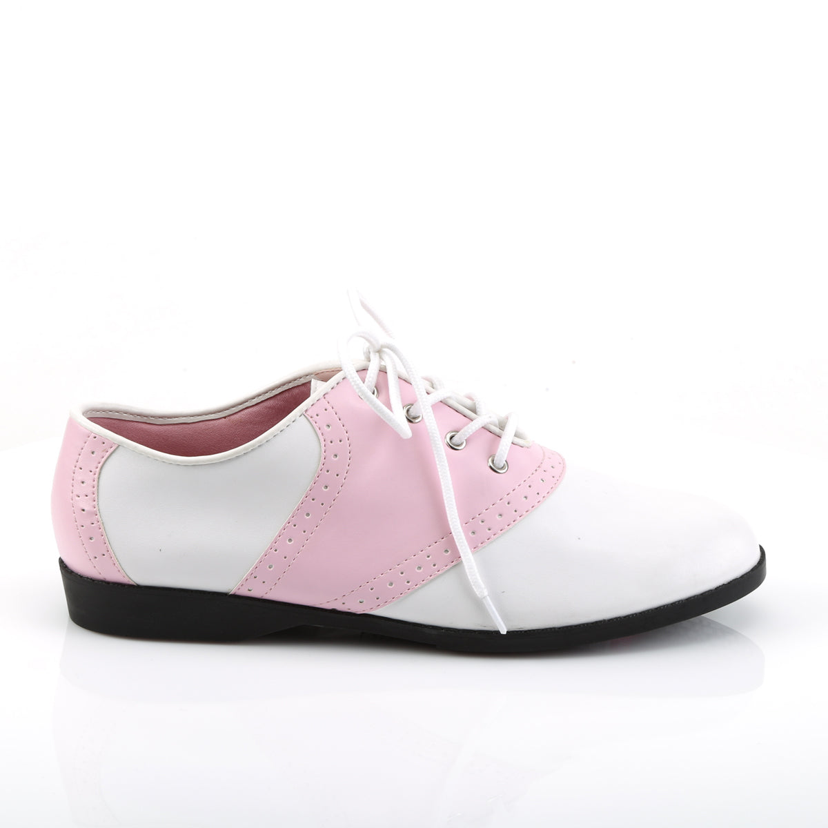 Funtasma Womens Pumps SADDLE-50 B.Pink-Wht Pu