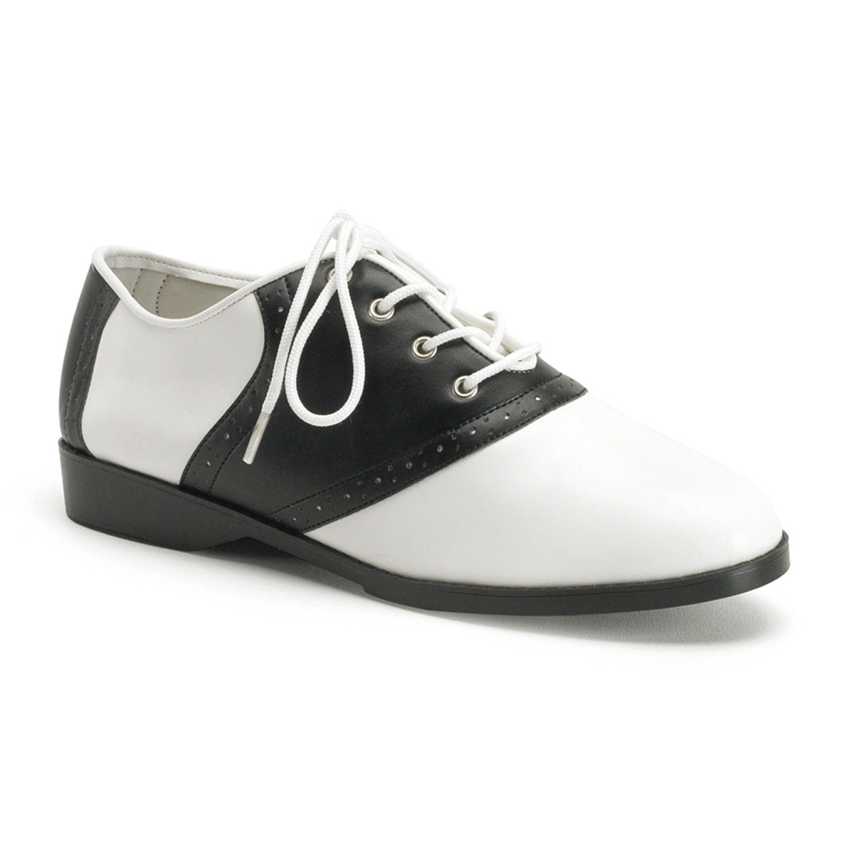 Funtasma Womens Pumps SADDLE-50 Blk-Wht Pu