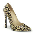 Pleaser Womens Pumps SEXY-20 Tan Pu (Cheetah Print)