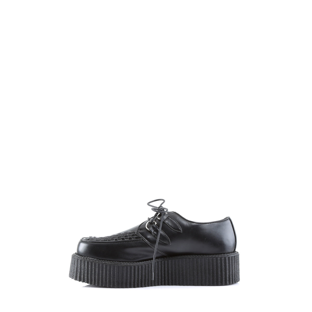 DemoniaCult Mens Low Shoe V-CREEPER-502 Blk Vegan Leather