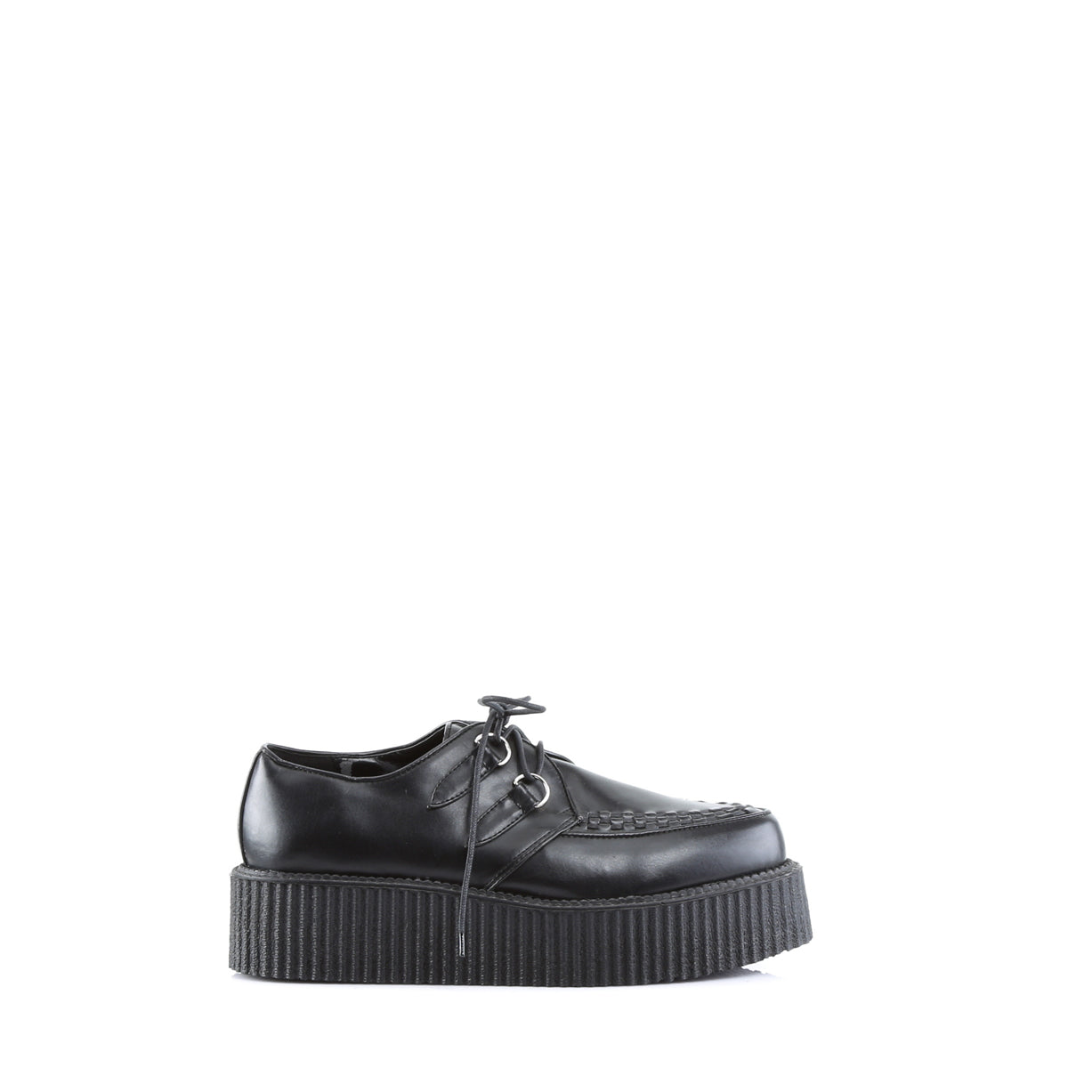 DemoniaCult Mens Low Shoe V-CREEPER-502 Blk Vegan Leather